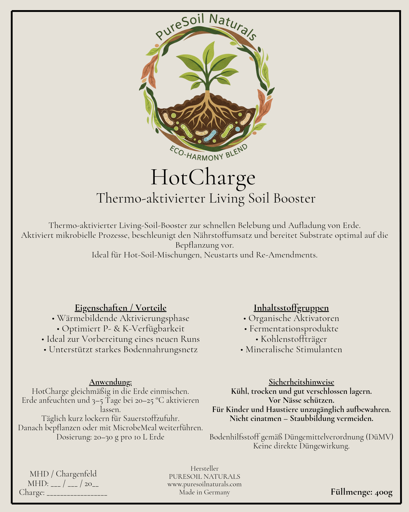 PureSoil HotCharge XL 400-600l