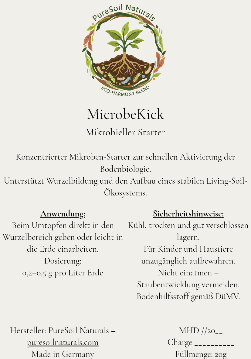 PureSoil Starter L – Living-Soil-Aktivierung (80–120 L Erde)